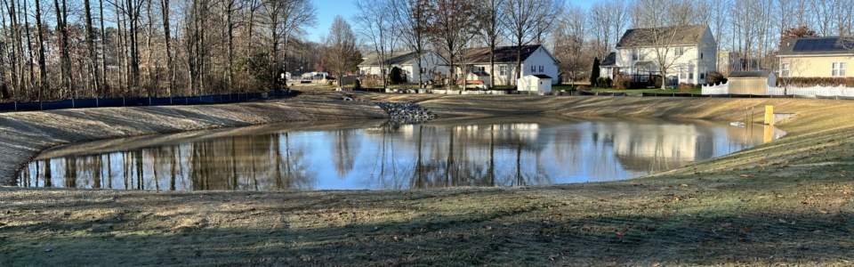 Chandeleur Woods Wet Detention Pond Completed 1