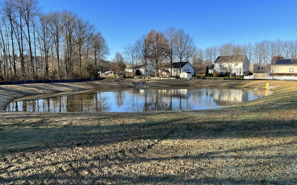 Chandeleur Woods Wet Detention Pond Completed 1